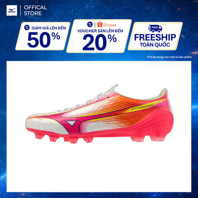 Giày bóng đá UNISEX MIZUNO α III PRO - trắng đỏ -P1GA266464