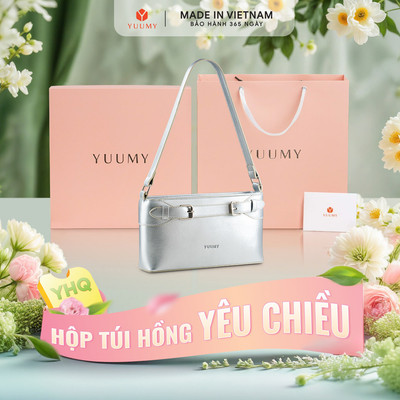 Bộ hộp quà YUUMY (Túi đeo vai nữ YUUMY YN333 + Hộp quà YHQ2 + Túi giấy YTG2 + Túi rút BVR3838 + Thiệp cảm ơn YBT1)