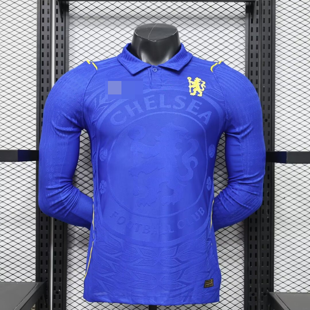 2026 Mới Chelsea Home Player Edition Áo thun dài tay chất lượng cao AAA +