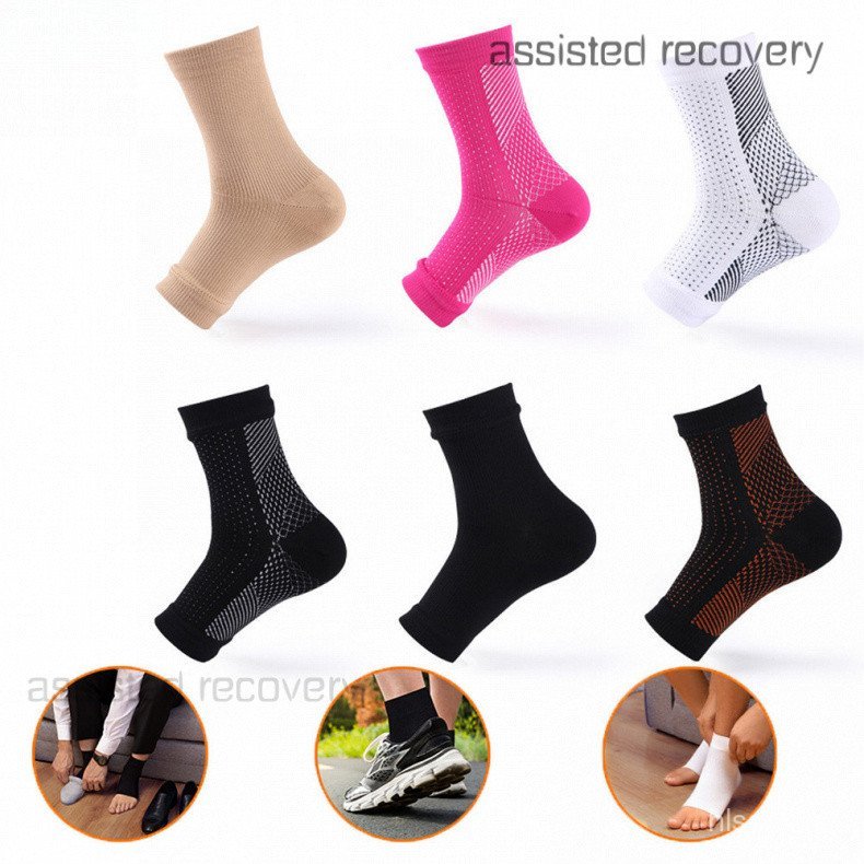 1 Cặp Mắt Cá Chân Nẹp Tất Nén Tay Hỗ Trợ Nẹp Chân Cho Viêm gân Achilles, Đau Khớp, Giảm Sưng, Đau Gó