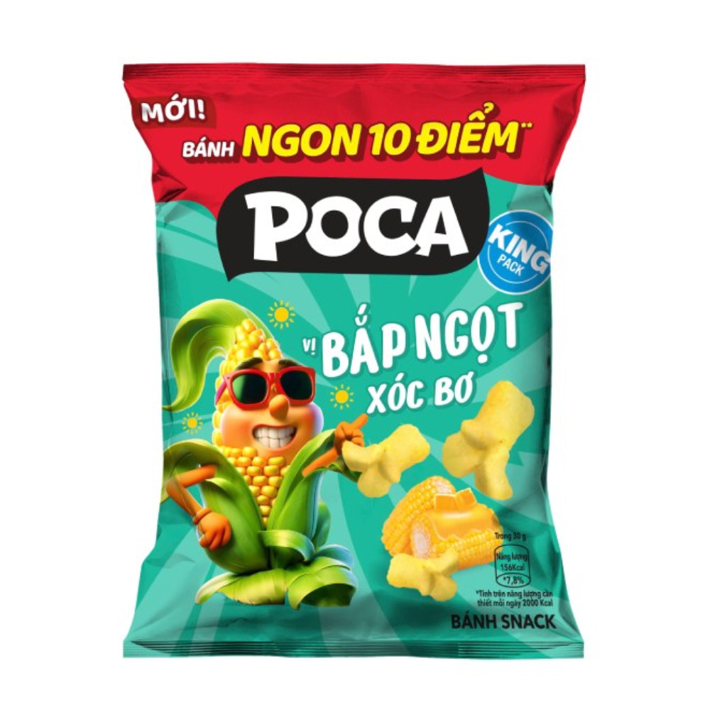 Snack Poca vị bắp ngọt xóc bơ 60g - 23352