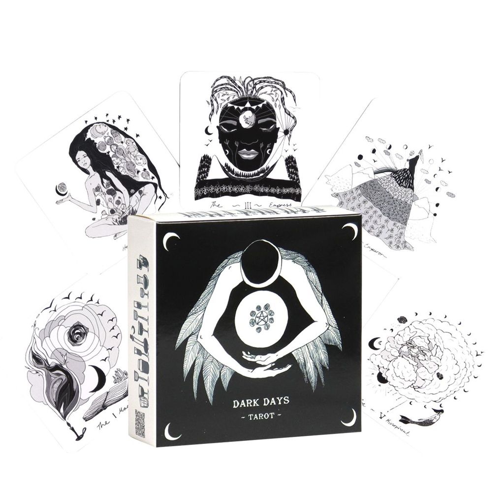 7.8 * 7.8cm Dark Days Tarot English Board Game Card Game Game Dark Days Tarot Dark Days Tarot