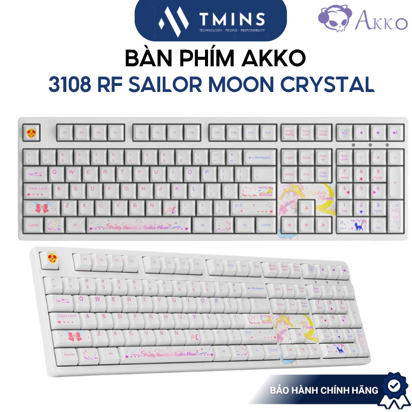Bàn phím AKKO 3108 RF Sailor Moon Crystal (Dual-mode / AKKO CS switch) - Hàng chính hãng