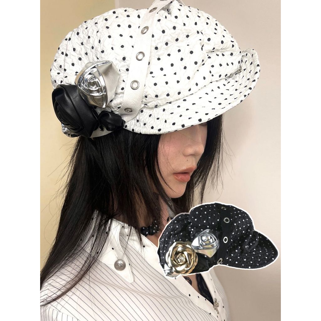 Phổ biến nit alcove Chấm Bi Handmade Ba Chiều Da Hoa Ruy Băng Đám Mây Bong Bóng Đầu Lớn Có Thể Điều 