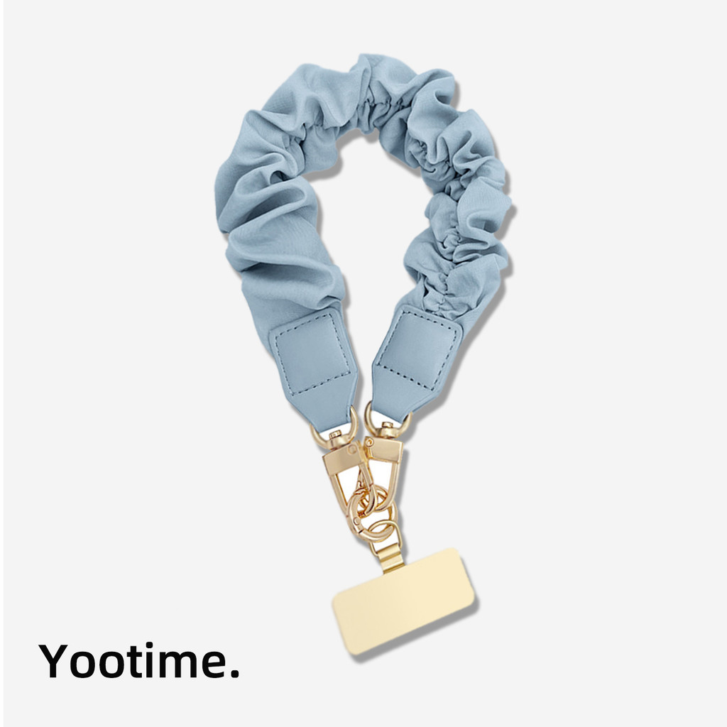Yootime Sky Blue Phong Cách Mới Tóc Điện Thoại Di Động Dây Treo Phong Cách Chanel Chống Mất Chống Rơ