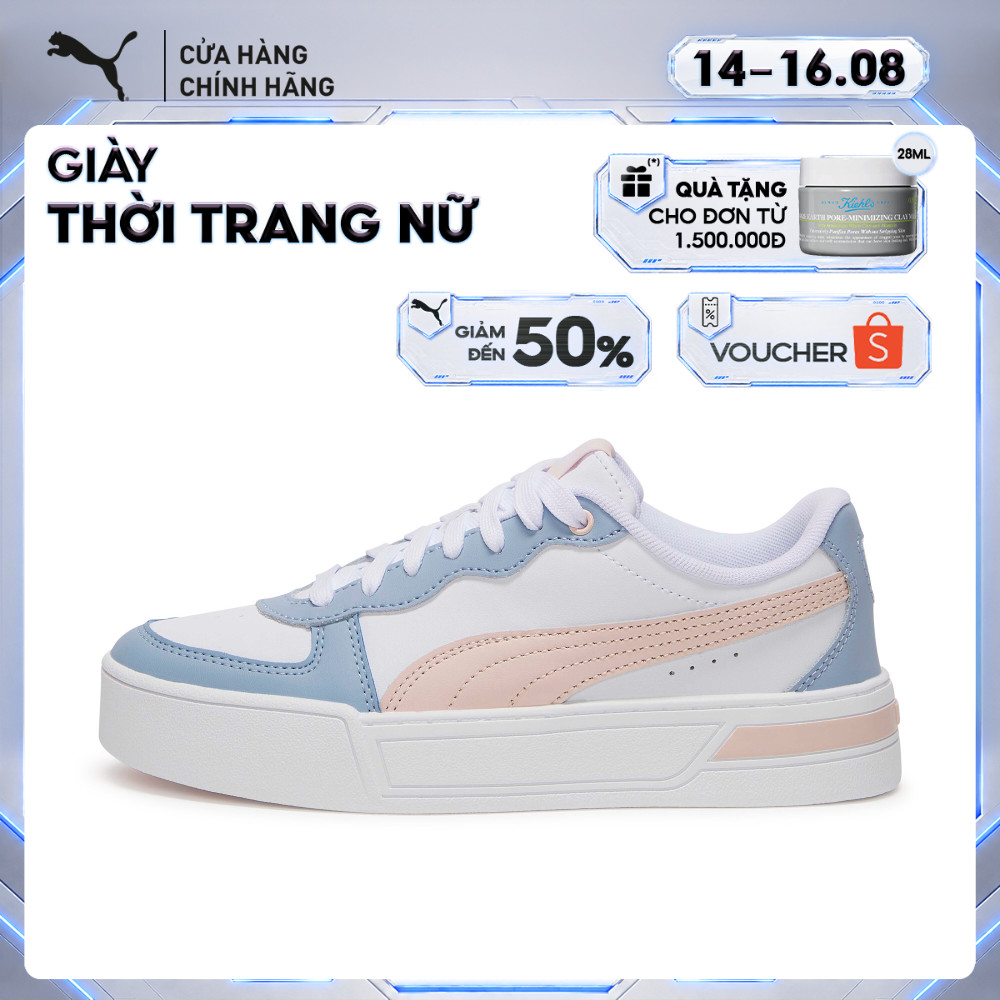 Giày thời trang PUMA Nữ Skye White-Island Pink-Blue Wash Màu Trắng