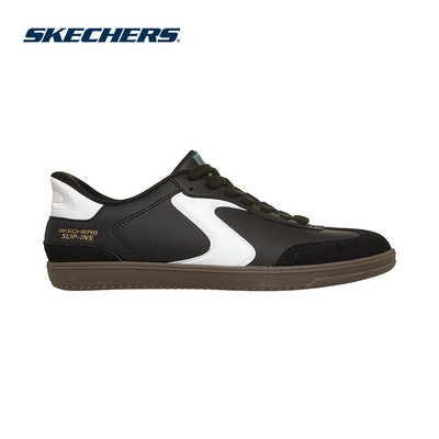 Giày Thể Thao Nam Skechers Slip-ins Court Classics Hotshot Relego - 254156-BKW Air-Cooled Memory Foam