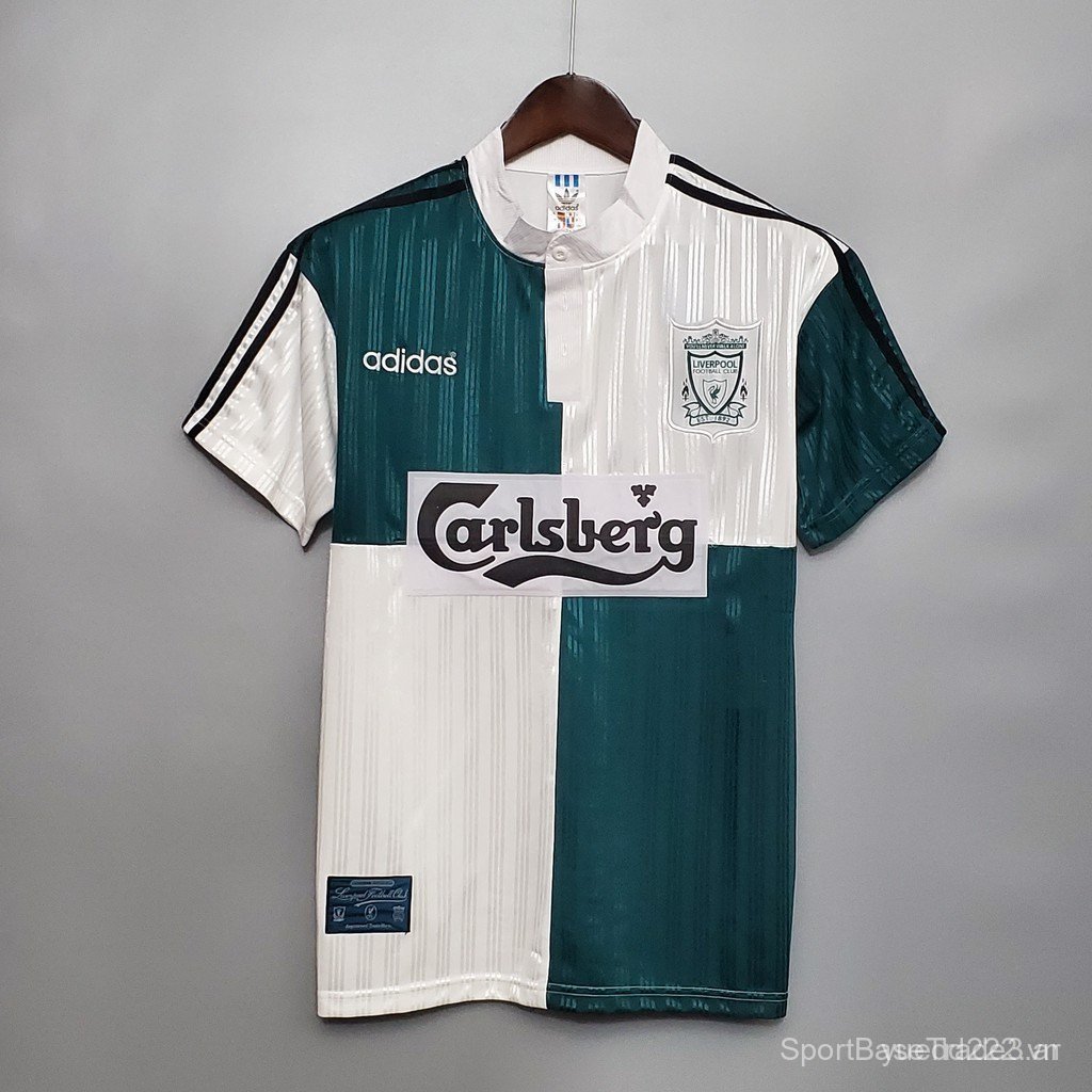 Retro SSS + 95-96 Liverpool Visitante Futbol Jersey / Remera NZQV