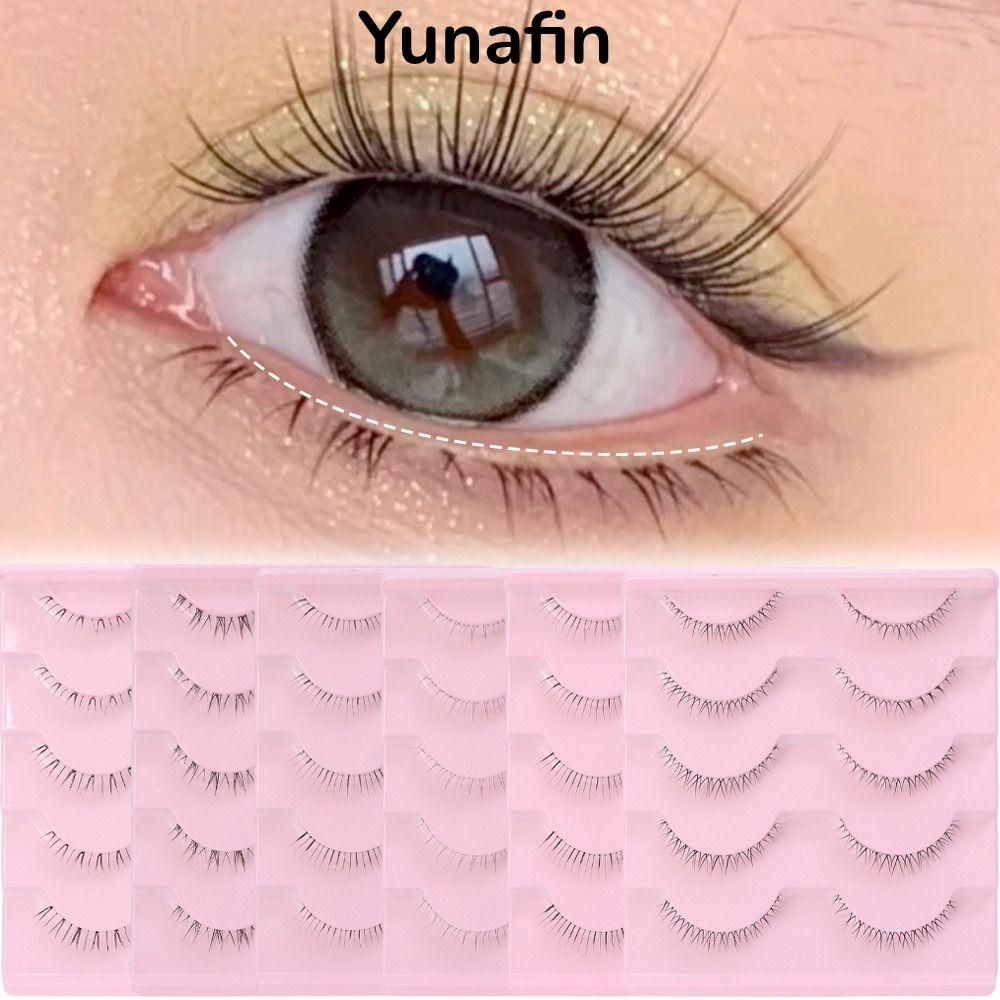 YUNAFIN Dưới Lông Mi Mắt, Dây Mềm Lông Mi Dưới, Nữ Beauty Manga Đáy Tự Nhiên Trang Điểm Hàn Quốc Man