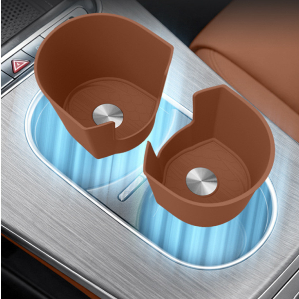 Silicone Xe Điều Khiển Trung Tâm Cốc Nước Chống Trượt Cố Định Miếng Lót Viền Cho Xe Mercedes-Benz GL
