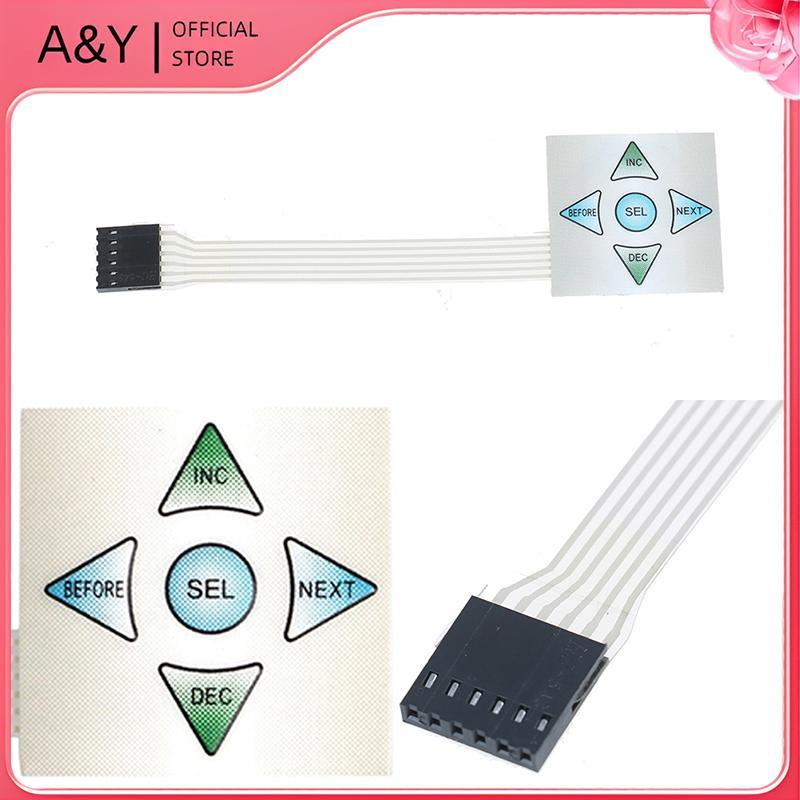 A & Y 5 phím Ma trận mảng 1x5 màng chuyển đổi bàn phím bàn phím bảng điều khiển 40 * 40mm.