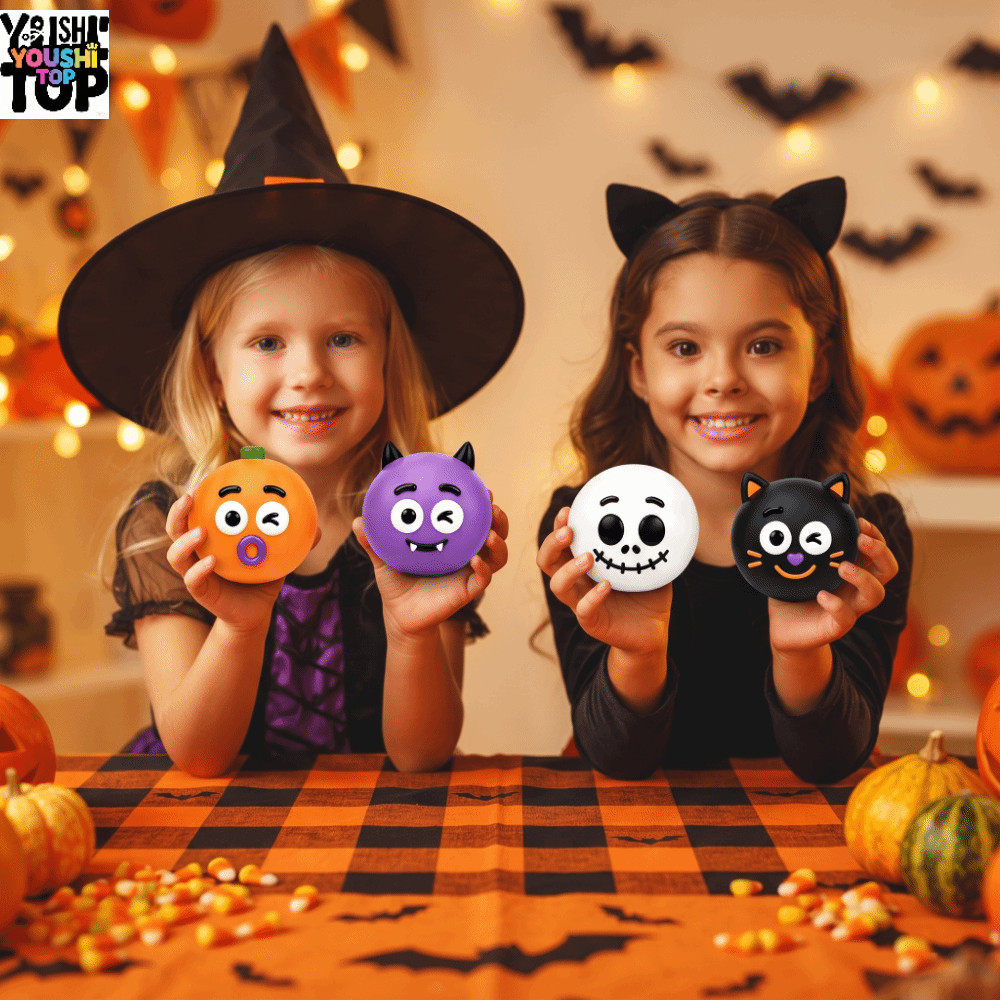 YOUSHI TOP Halloween Squishy Toy Dog Face Swap Thiết kế dễ thương Trang trí bàn làm việc