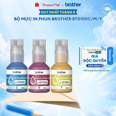 Bộ mực in phun Brother BTD100C/M/Y