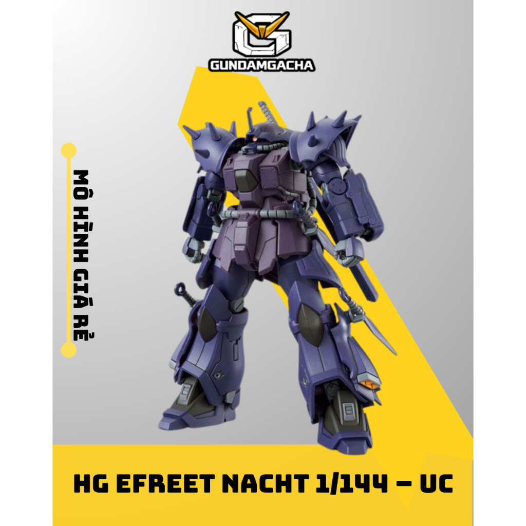 Mô Hình Lắp Ráp HG UC 1/144 MS-08TX/N Efreet Nacht (Hộp xấu)– Mô Hình Giá Rẻ | JMS 007 - GundamGao