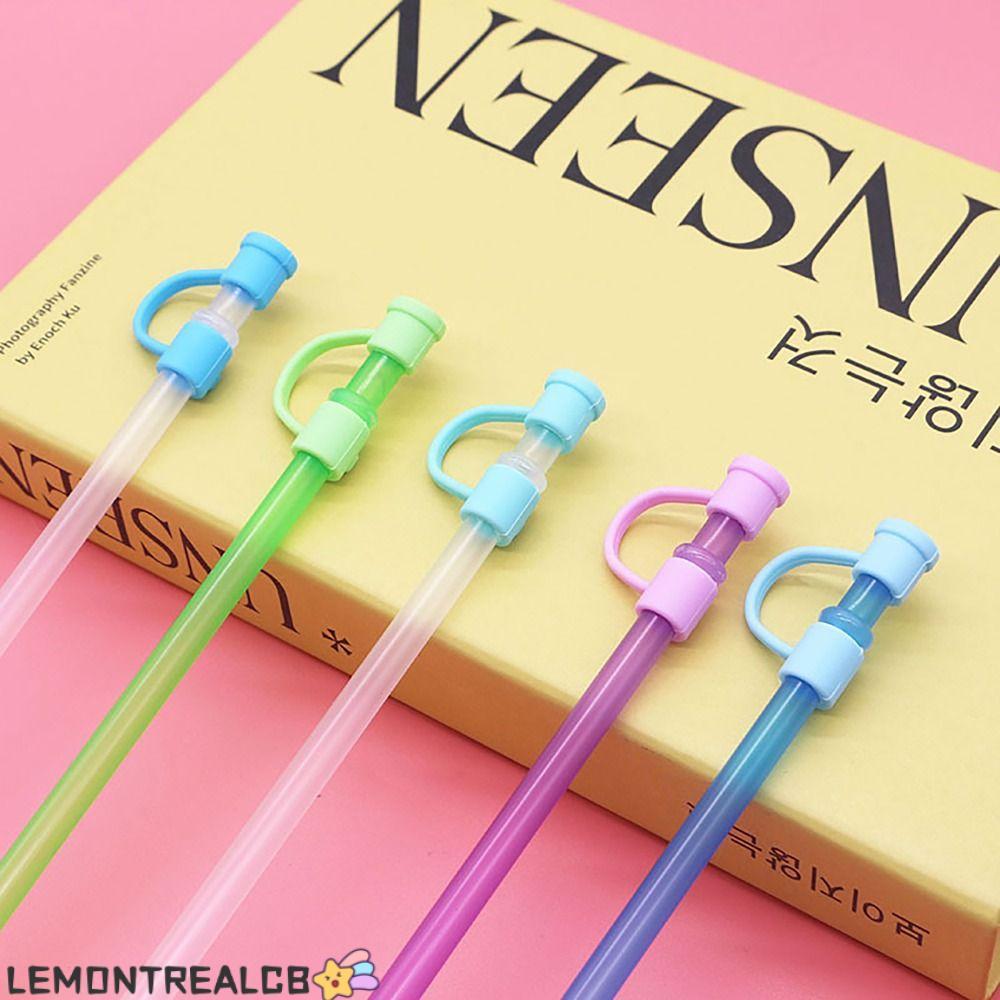 LEMONTREALCB Ống Hút Topper, Nắp Bảo Vệ Mũ Rơm Đầu Bao, Nhỏ Gọn Chống Bụi Niêm Phong Tốt Đầu Ống Hút