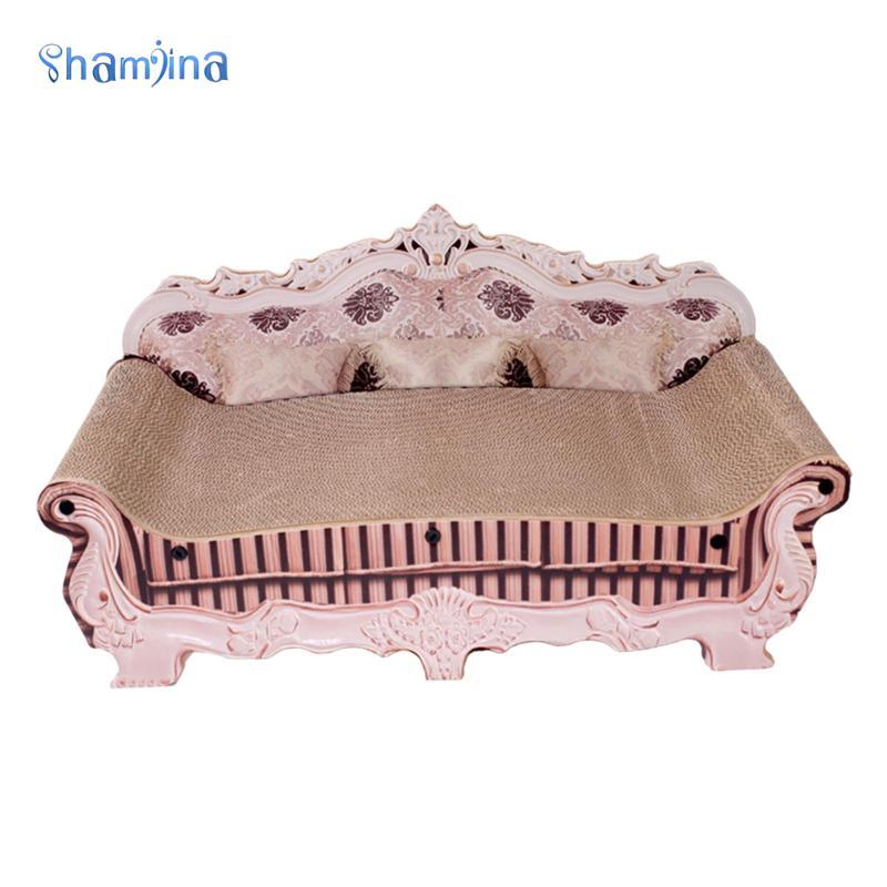 Tông sóng Cat Scratcher Couch Bed Luxury Pet Cat Lounge 50x24x24cm