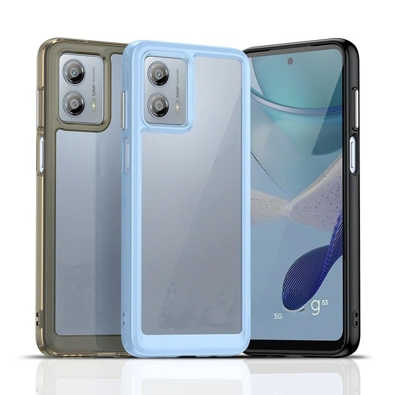 Ốp TPU Trong Suốt Nhiều Màu Sắc Cho Motorola Moto G73 G53 G53y Dành Cho Moto G53j G53s Vỏ Cứng Trong