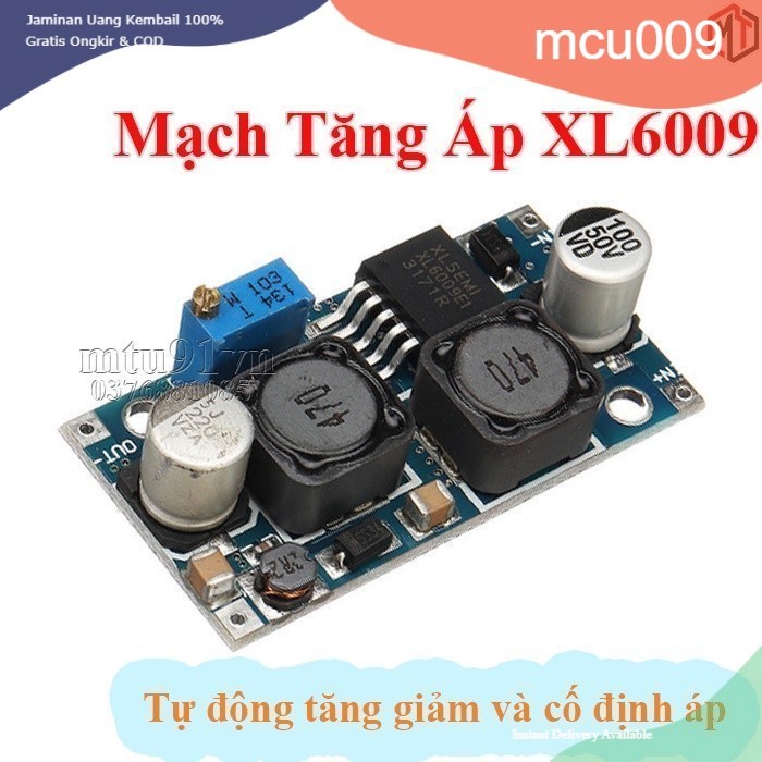 Mạch Tăng Áp XL6009 có cố định áp - ổn áp tự động XL6009 2A