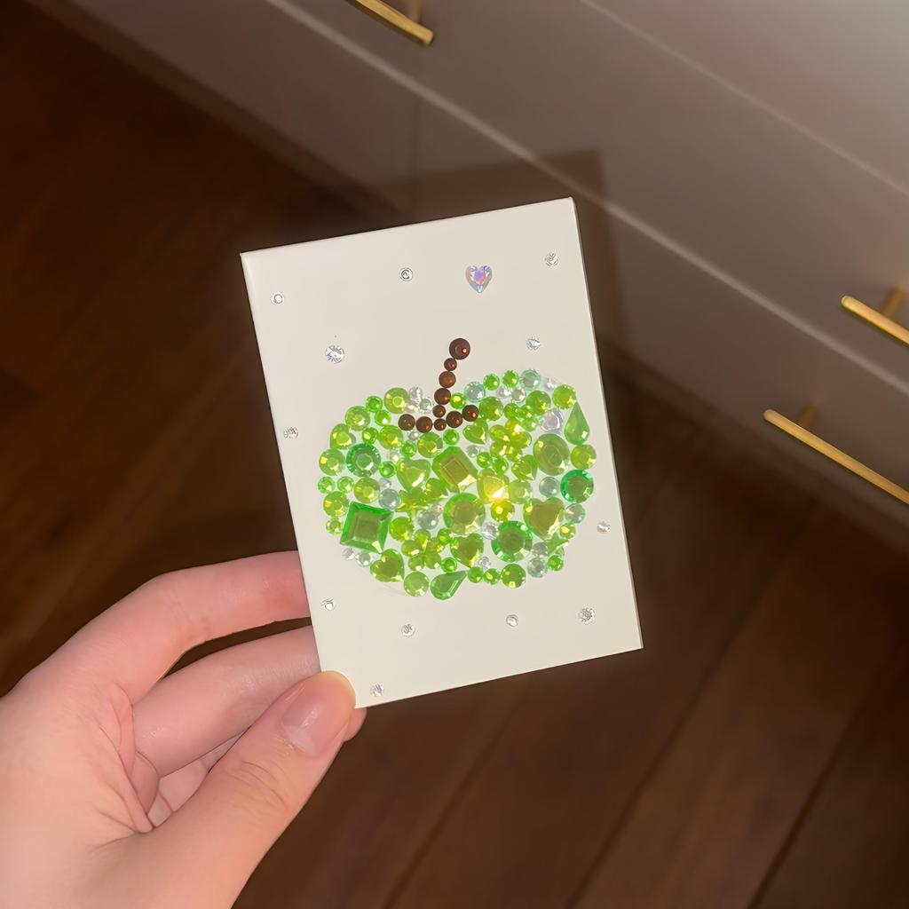 sticker đá đính đá Apple Diamond Patch Handmade DIY Material Pack Hard Cart Rhinestone Painting Giải