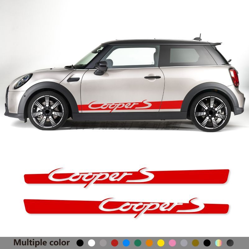 Suitable for Mini Cooper body decal stickers, COUNTRYMAN, F60, R60, R53 car door waistline decorativ