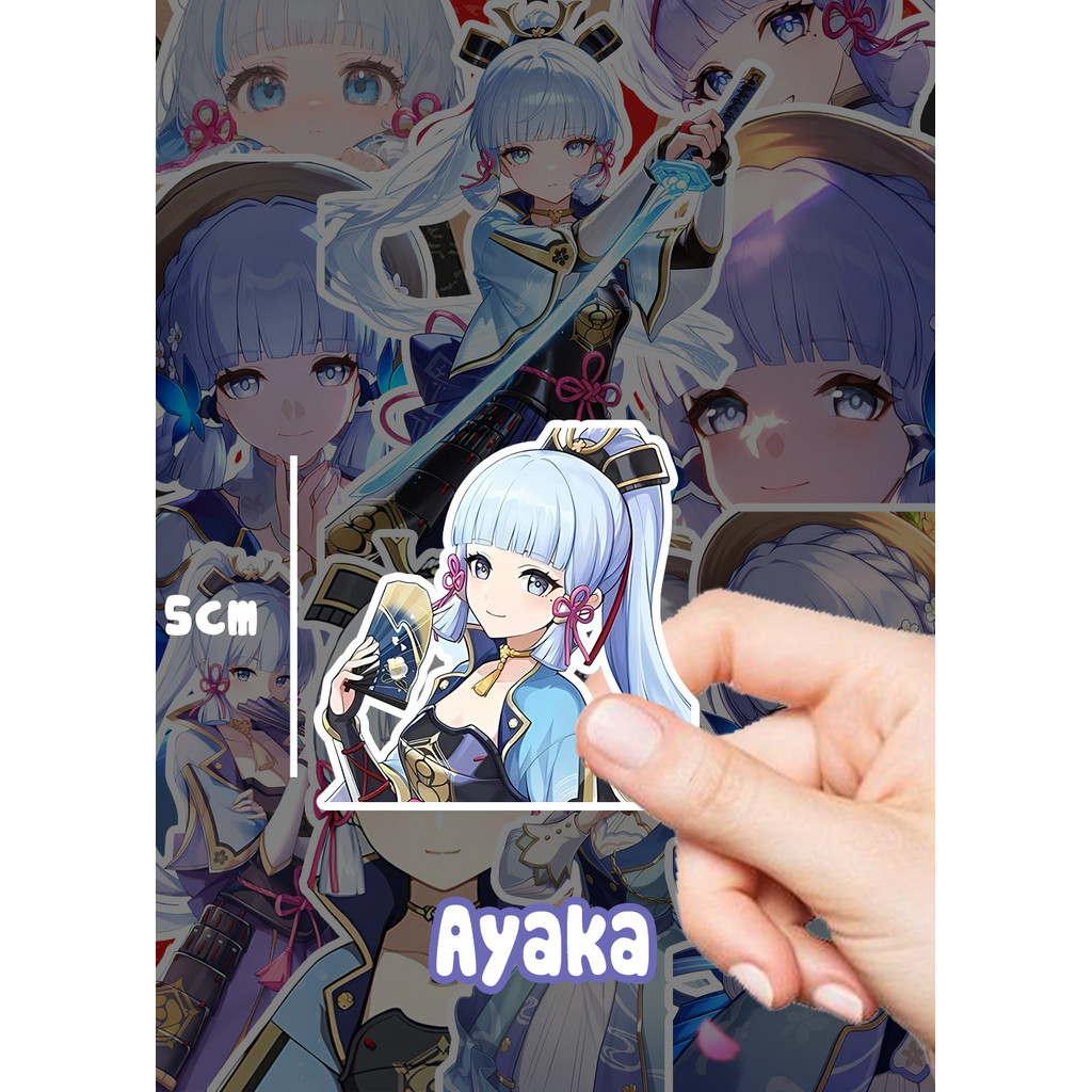[Genshin Impact] Set 90 Sticker Ayaka|Kamisato Ayaka ❄️ sticker trang trí đã cắt sẵn ko trùng nhau