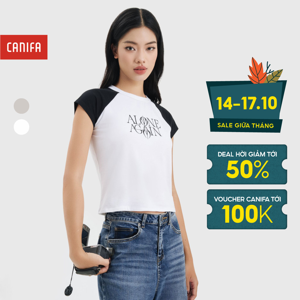 Áo phông nữ dáng ôm CANIFA 6TS25S004