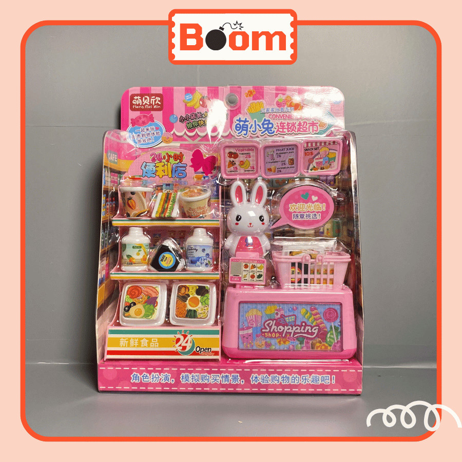 (Tổng hợp) Vỉ Đồ Chơi Bán Hàng Mini, Siêu Thị Mini, Tủ Lạnh, Đồ Ăn Uống Đa Dạng Cho Bé – Nhà Boom