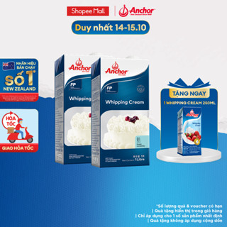 [GIẢM 40K PHÍ SHIP ĐƠN TỪ 100K] Combo 2 Kem sữa tươi tiệt trùng Anchor Whipping cream hộp 1 lít