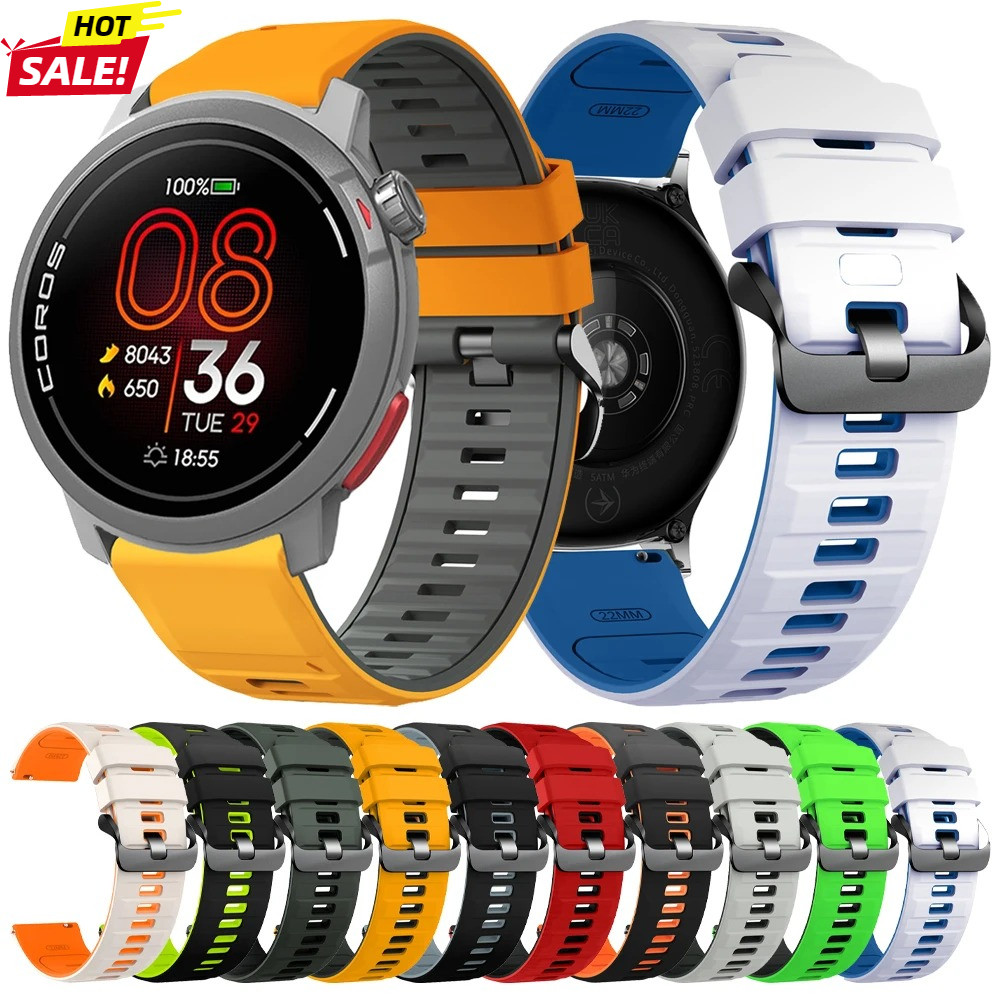 Dây đeo thể thao 22mm cho COROS PACE Pro / PACE 3 Dây đeo cổ tay bằng silicon Correa cho COROS APEX 