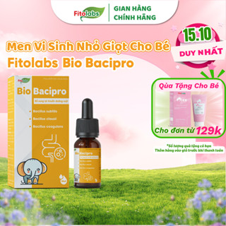 Men Vi Sinh Nhỏ Giọt Bio Bacipro Cho Bé Bổ Sung Lợi Khuẩn Tăng Cường Hệ Tiêu Hóa,Giảm Rồi Loạn Tiêu Hoá, Nôn Trớ Lọ 10ml
