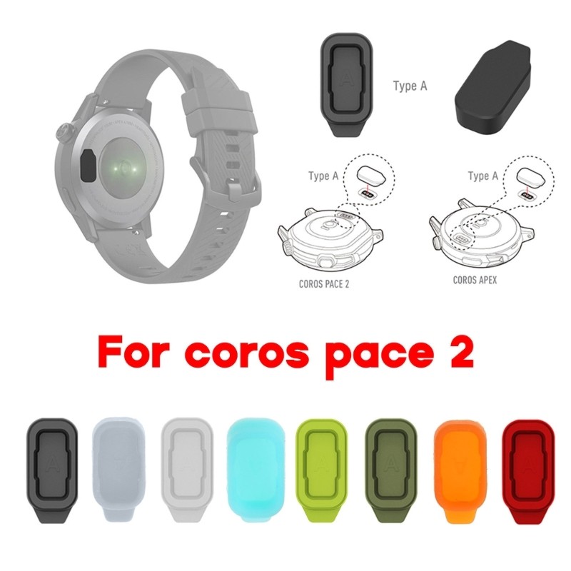 Niki Smartwatch Sensor Dust Plug Silicone Charger-Port Protector Cap cho Coros-Pace