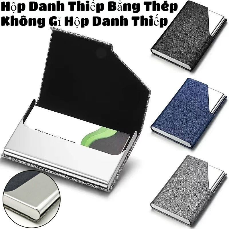Hộp Danh Thiếp Bằng Thép Không Gỉ Hộp Danh Thiếp,Hộp Đựng Thẻ, Name Card,Kiểu Dáng Thời Trang Nhỏ Gọn