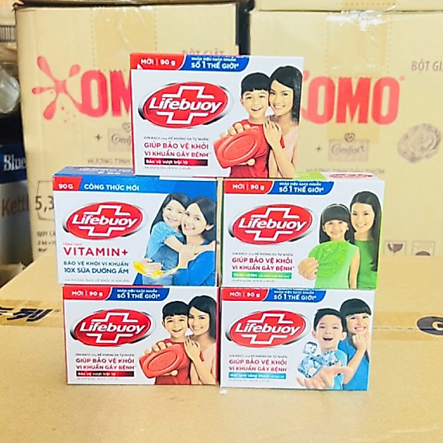 Combo 5 cục xà bông Lifebuoy 90g