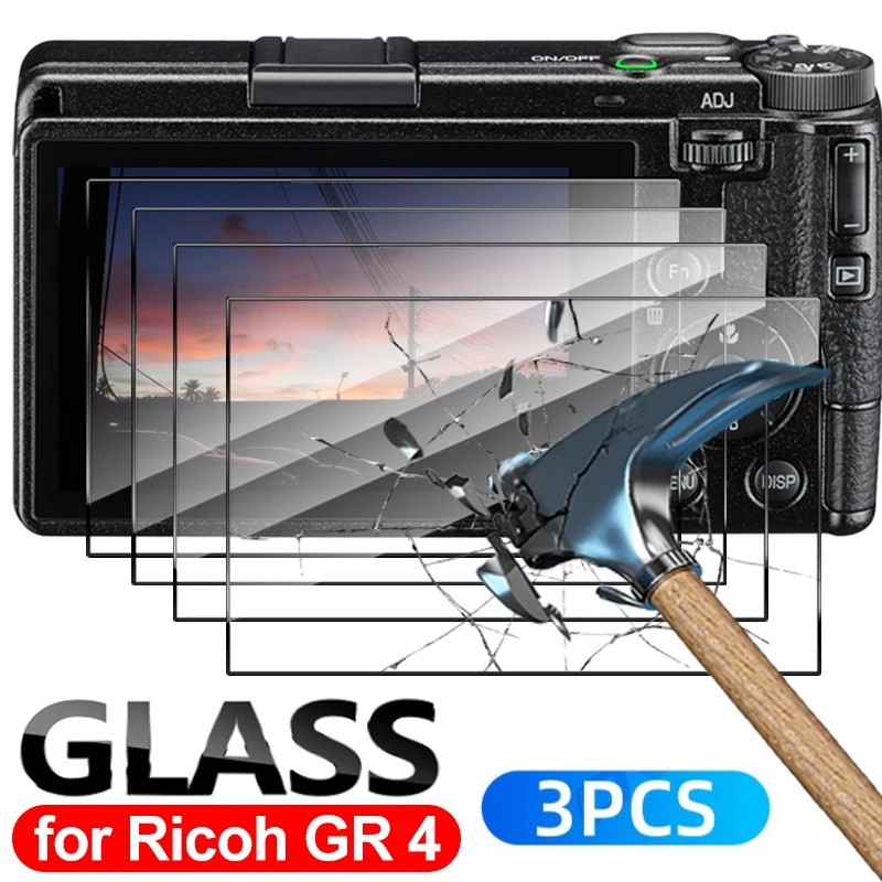 3 Chiếc Cho Ricoh GR-IV GR-IIIx-HDF GR-IIIx GR-III-HDF GR-III GR-II GR-GR1 HD Kính Camera LCD Bảo Vệ