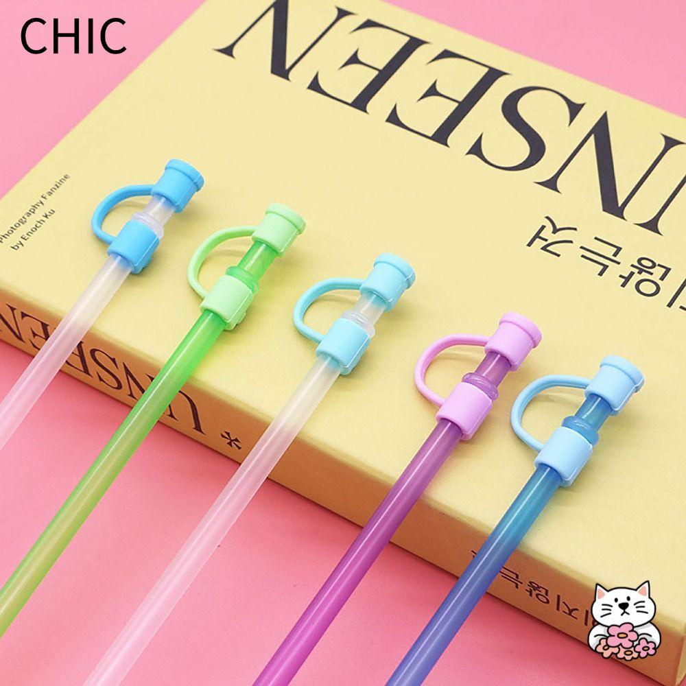 CHIC Ống Hút Topper, Niêm Phong Tốt Ống Hút Chống Bụi, Nắp Di Động Bảo Vệ Ống Hút 8 Mm Nắp Cho Đồ Dù