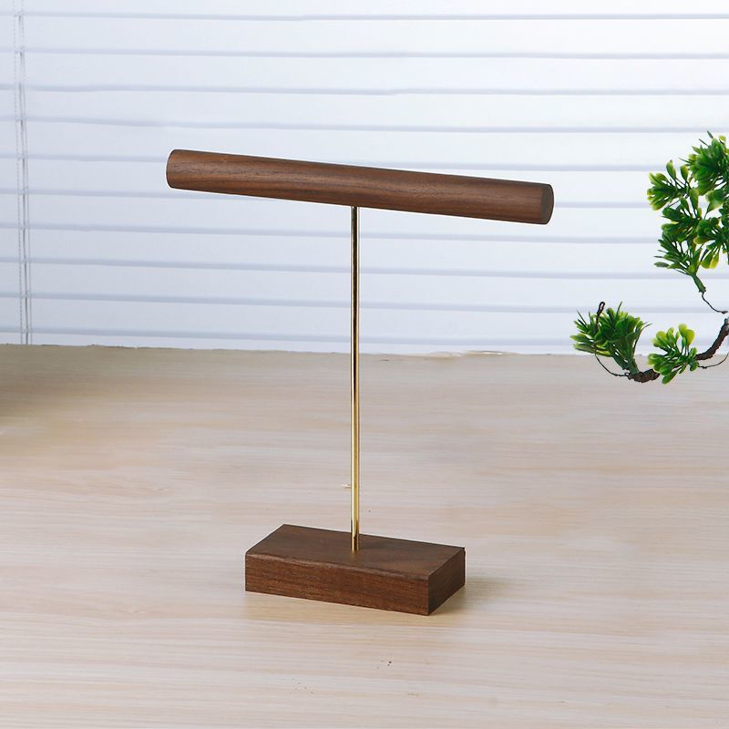 New jewelry display stand made of walnut wood for luxurious jewelry presentation10y Solid wood stora
