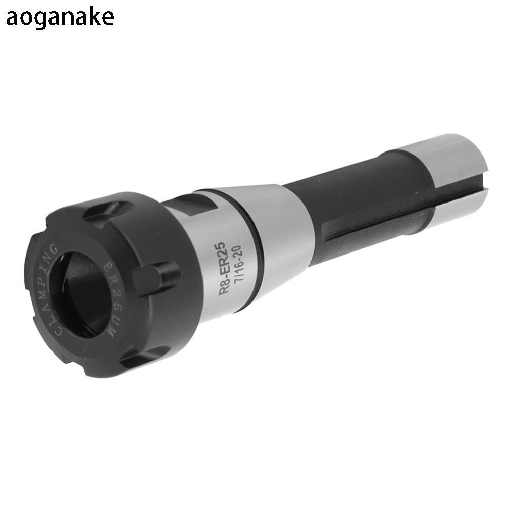 AOGANAKE R8-ER25 Collet Chuck, Giá đỡ lò xo nạp lò xo R8, Gia công lỗ sâu ER25 Collet Flat Nut Turni