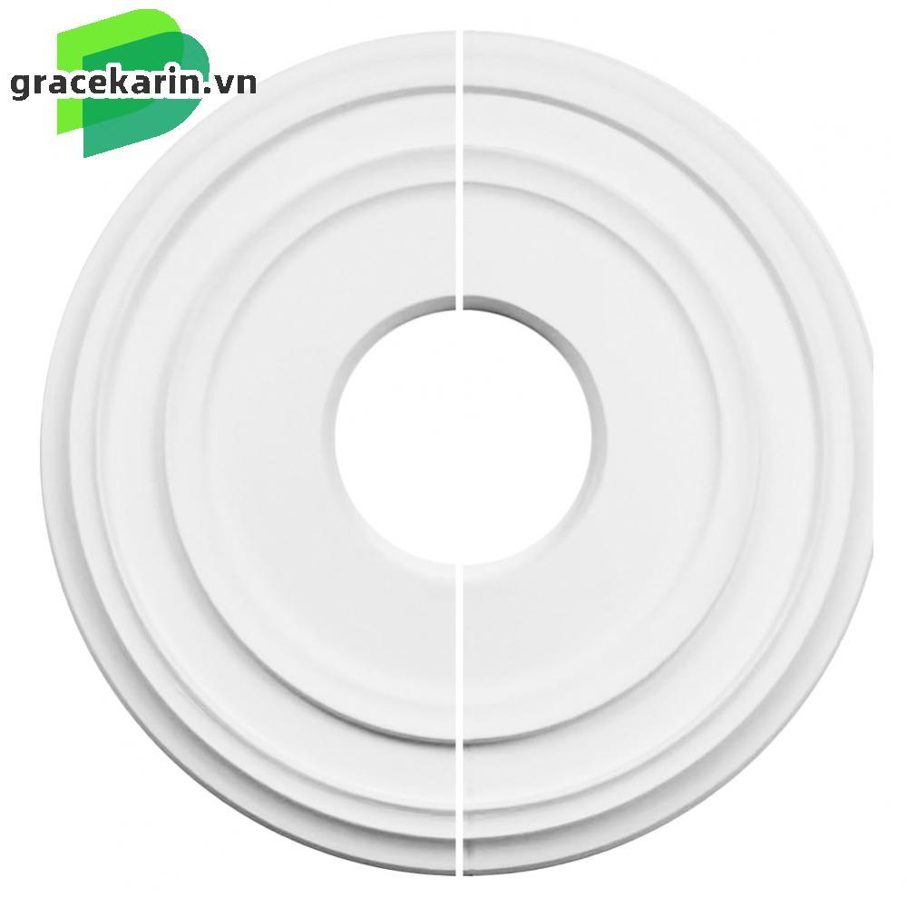 12 Inch PU Ceiling Medallion with Elegant Design for Ceiling Fans and Lights
