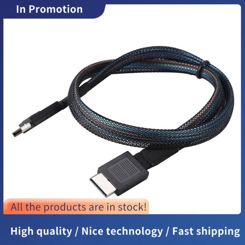 Cáp PCIE4.0 MINI SAS 24Gbps Cáp nối dài dữ liệu Oculink SFF-8611 sang SFF-8611 Đường truyền dữ liệu 