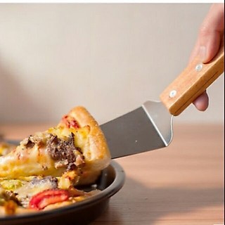 Xẻng xúc đỡ pizza inox cán gỗ
