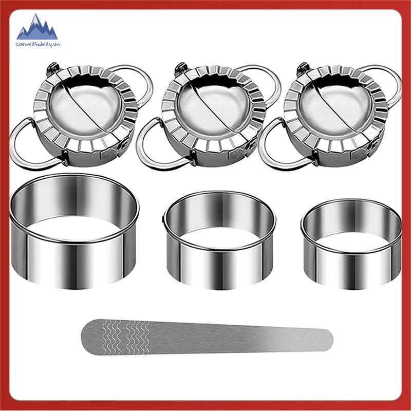 [cornellsidney.vn] Bộ cắt bánh quy Ravioli bằng thép không gỉ Bánh bao Ravioli Shaper để làm Ravioli