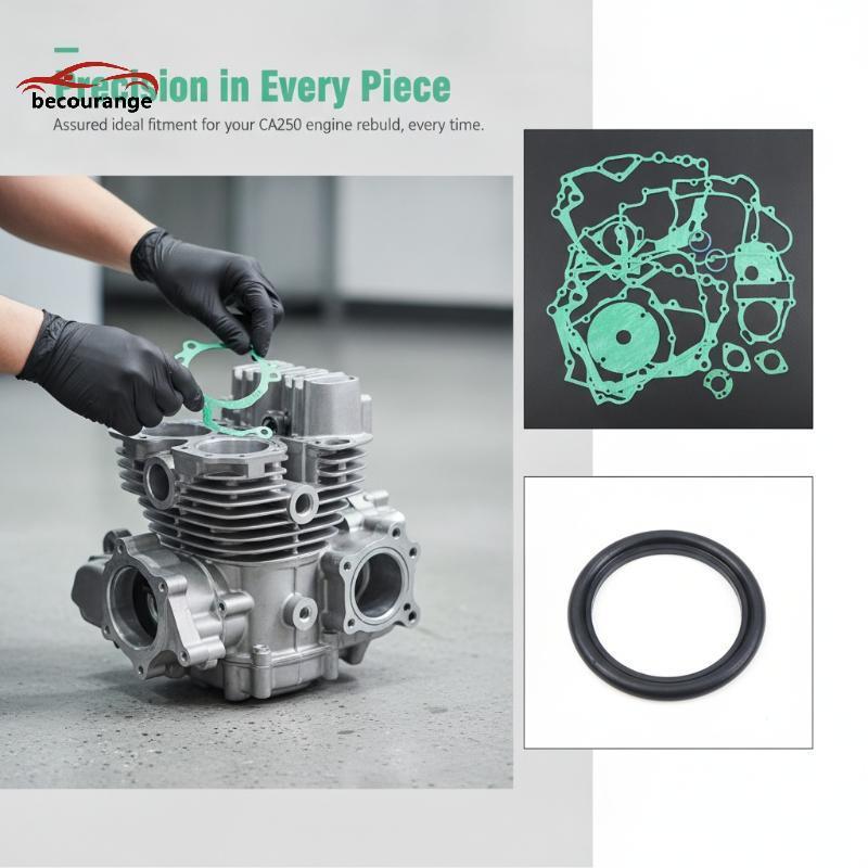 [BECO] Bộ đệm động cơ xe máy 1 bộ niêm phong trọn bộ cho 253FMM Rebel CA250 CBT250 Vento Jinlun FYM 