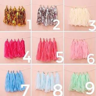 set 5 tua rua giấy lụa Trang Trí Tiệc Cưới Sinh Nhật Decor Birthday