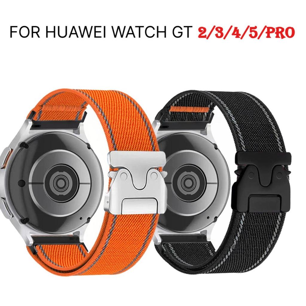 Dây đeo khóa dù Nylon phản quang 20mm 22mm cho Huawei Watch GT 5 Dây đeo Huawei Watch GT5 Pro Dây đe