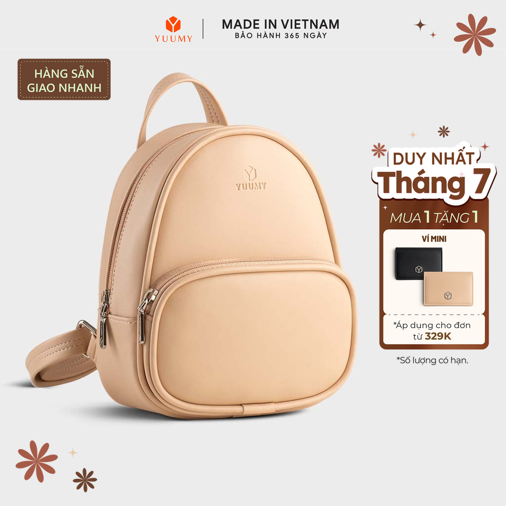 Balo Yuumy (Thời trang nữ phong cách dễ thương - Balo da Seasand YBA105) Bagsmart