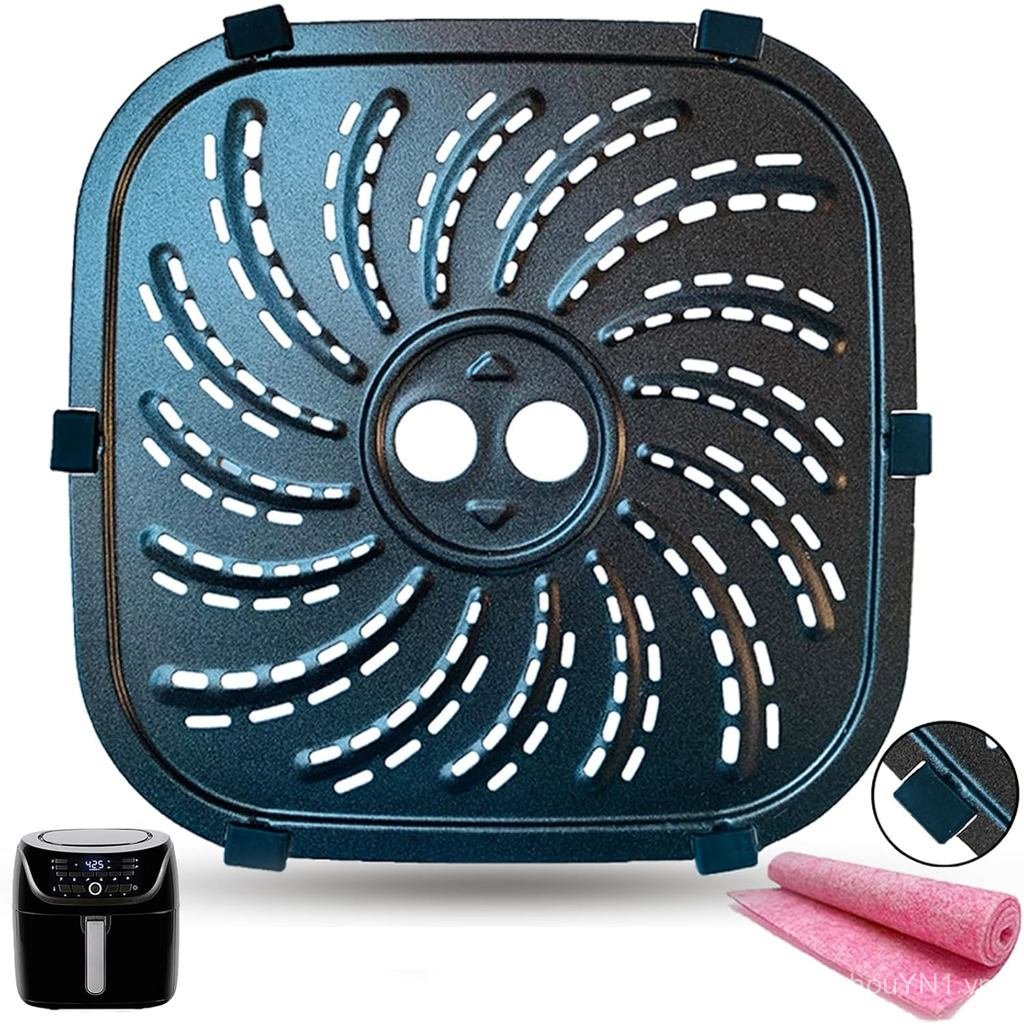 8QT Nồi Chiên Không Khí Thay Thế Khay Cho PowerXL Vortex Pro Air Fryer Plus, Nâng Cấp Lớp Phủ Chống 