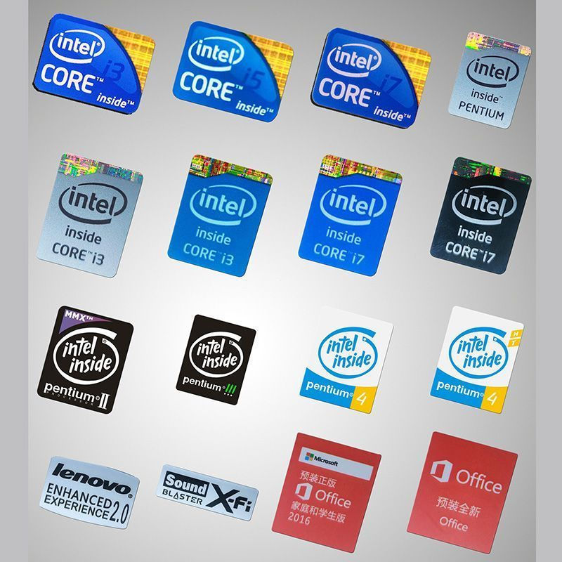 Original Intel sticker, new graphics card label, Nvidia chip sticker, laptop beautification hp12yamd