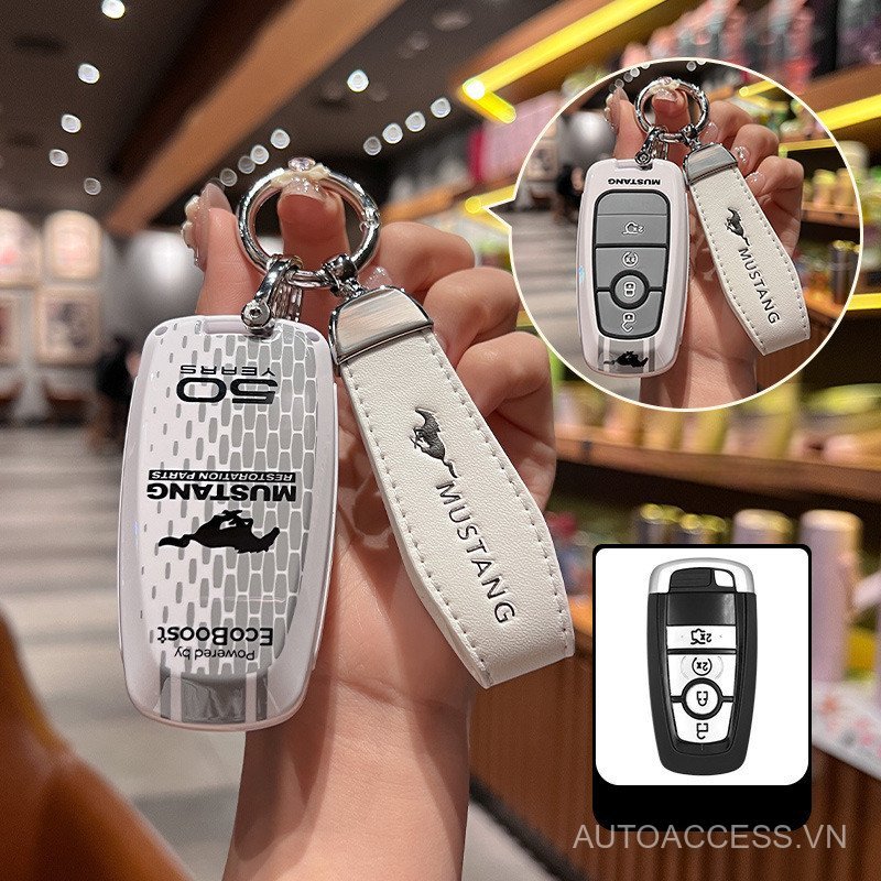 Từ Xa Chìa Khóa Bao Chìa Khóa Fob Vỏ Móc Khóa Dành Cho Xe Ford Mustang March E 2025, Ford BRONCO 202