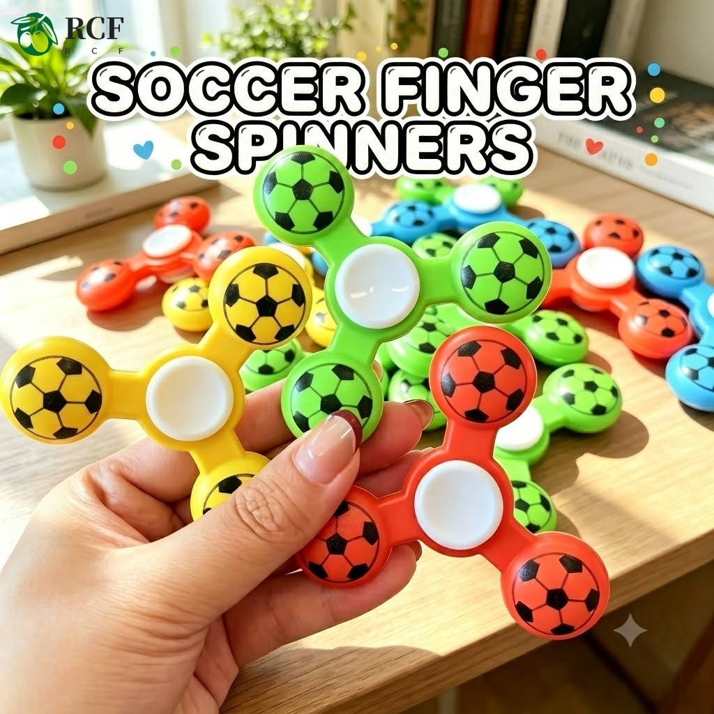 Đồ chơi Spinner bóng đá sáng tạo - Finger Fidget Spinner cho trẻ em Quà tặng mẫu giáo