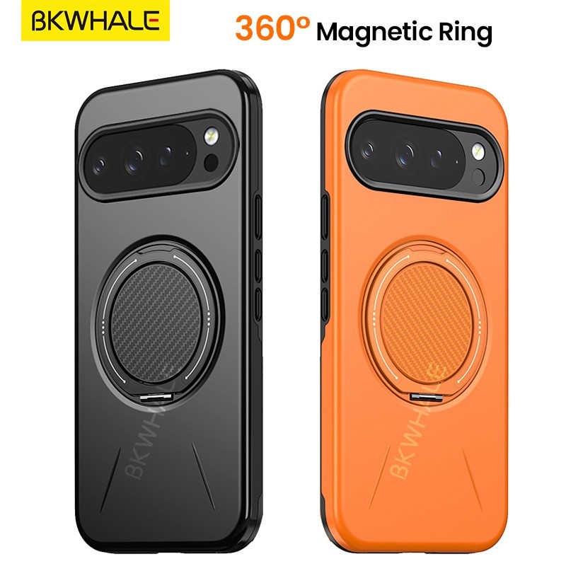 Ốp điện thoại mờ từ tính BKWHALE 360 cho Google Pixel 11 10 9 Pro XL 10A Pixel11 Pixel10 ProXL Ốp đi